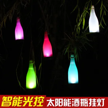 Päikeseenergia pudel õues dekoratiivne lamp LED modelleerimine lambi plastikust Park villa hoovis lühter