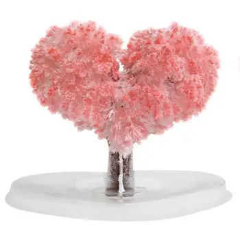 1tk Paber Puu Õis Armastus Puu Crystal Puust Mänguasjad Uuendusi Kasvav Mänguasi Puud Puu on Jõulupuu Crystal Y5G6
