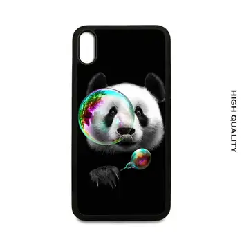 Panda Flower Art Soft TPU Kõva PC Mobiiltelefoni Juhul Kate Samsung S9 S10 S20 Pluss S21 S30 Ultra S7 S8 S10e Lisa 9 20