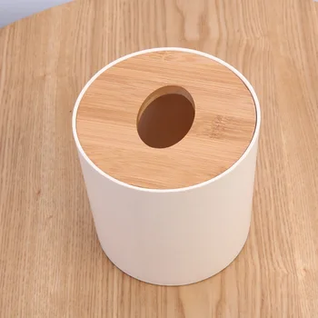 Elutuba bambus-puit, paber box leibkonna laua ring plastikust paber-joonistus paberi kasti wc paberi kasti