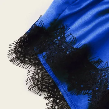 Seksikas V-Kaelus Siidist Pidžaama Naiste Satiin Pajama Set Suvel 2021 Pidžaamad Naiste Satiin Sleepwear Pesu Pijama Mujer M-2XL