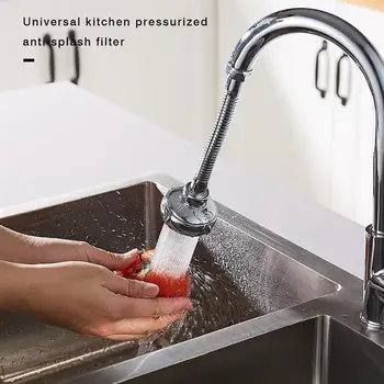 Universaalne ABS Köök Vee Kraan Survestatud Anti-splash Tila Laiendamine Filter Dušš Düüsi 360 paindlik puuduta