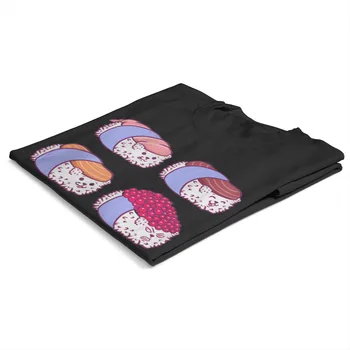 Sushi cat1643 Essentials Print Puuvill Tshirts 77244