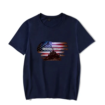 Lihtne Ja Ilus 3D-Poisid/Tüdrukud Klassikaline Tshirt Memorial Day T-särk 1868 PÄEV ptint O Kaela Must Meeste/Naiste Tshirt Pluss Suurus