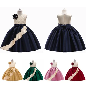 Halloween Kid Kleidid Tüdrukute Elegantne Lill Printsess Pikk Pits Ballgown Tüdruk Jõulud Kleit Vestidos jaoks 3-10 Aastat