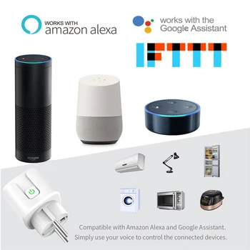 Uus EL 16A WiFi Smart Plug Socket Ajastus Funktsioon 100-240V SmartLife APP Tööd Alexa Google ' i Kodu Smart Home