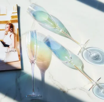 Läbipaistev Klaas Pokaalilaadse Crystal Vein Viski Champnge Tassi Drinkware Klaasi Brändit Baarmenid Klaasi Šampanja Jalaga
