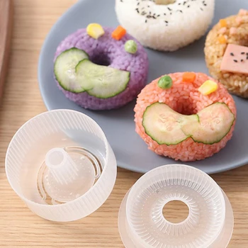 2 Tk Donut Ring Riisi Palli Hallituse Non-Stick Sushi Tegija DIY Lihtne Riis Palli Vajutage Hallituse Bento Set Köök Tarvik