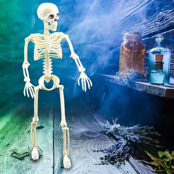 16-Tolline Halloween Skelett Ghost Festival Vallas Kolju Teenetemärgi Õudus Rekvisiidid Inimese Keha Suur Skelett Maskeraad Liikuda Rekvisiidid