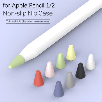 8pcs Silikoon Asendamine Nippi puhul Apple Pliiats 1 2 Puutetundlik Stylus Pen Case riikliku rakendusasutuse Kate Naha Apple Pliiats