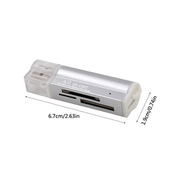 Kõik 1 Mini Usb 2 0 Micro-SD TF M2 MS T - Flash Card Reader Võrgukaart kiire