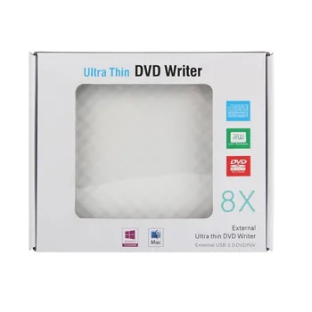 Maikou ED-09 USB 3.0 External Drive DVD-CD arvuti DVD-ROM 8x CD-ROM 24x Kirjutaja Kirjanik Diktofon Windows Sülearvuti lauaarvuti