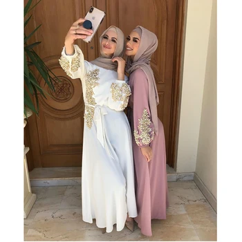 Ramadan Seal Kaftan Dubai Abaya Türgi Moslemi Naiste Hijab Kleit Islam Kauhtana Marocain Kleidid Vestidos Eid Mubarak Rüü Femme Abayas