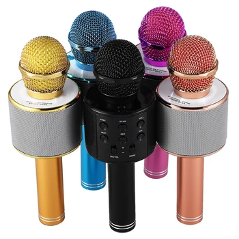 Traadita Karaoke Mikrofon Kaasaskantav Bluetooth mini kodu KTV Muusika Mängib ja Laulab Kõlar Mängija Selfie TELEFON TK