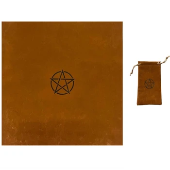 Pentagrams Tarots Laudlina koos Velvet Kott Altari Tarots Riie Ennustamine Astroloogia lauamäng Pentacles Vintage Kaardi Pad