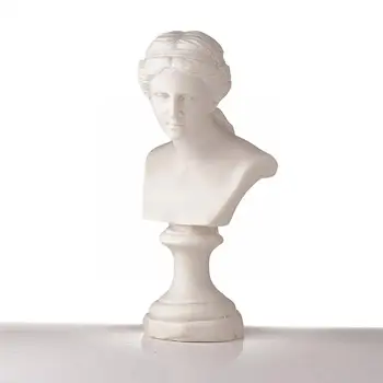 1tk Mini Büst Skulptuur Kuju Valge Vaik David Teeselda, Mööbel Kääbus Nukumaja J9Q7