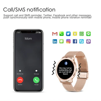 2021 Uus R18 7m Super Slim Naiste Smart Watch Täielikult Puutetundlik pulsikell vererõhk Smartwatch Android ja IOS KW10