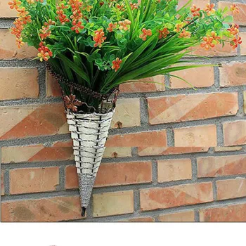 Looduslik Vitstest Lille Korv Seina Riputamise Pot Planter Rotangist Vaas Korvi Decor