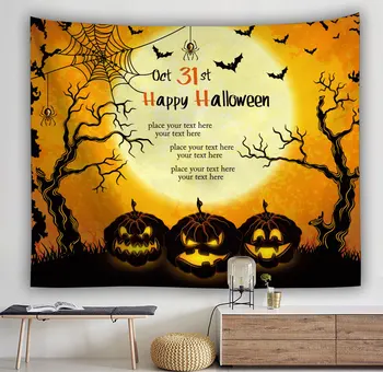 Halloween Tapestry Terror Kõrvits Wall Decor Öö Õudne Džungel Vaip Seina Riputamise Seina Kunst Magamistoaga Kodu Halloween Decor