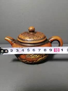 LaoJunLu Lotus Leevendust Teekann Imitatsioon antiik pronks meistriteos kogumise üksildane Hiina traditsiooniline stiili ehteid