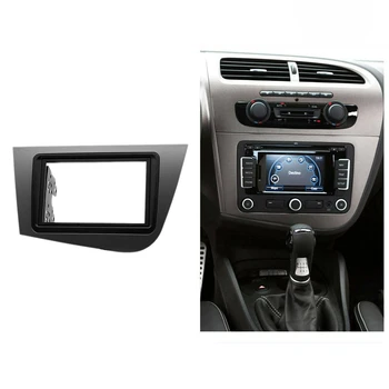 Näiteks SEAT Leon 2005-2012 2Din Audio Paneel Muutmine Paneel, DVD Navigatsiooni Paneeli Raam Auto Fascias Stereo Raadio Paneel