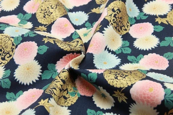 Hot müük kvaliteetse puuvillase lapiga õmblemine kangast kuldkalad prindi riie segast Käsitsi valmistatud DIY kott kangast kleit