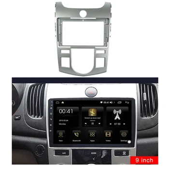 9Inch Auto Sidekirmega Jaoks KIA Forte 2010-2017 Automaatne kliimaseade Kriips 2Din Mängija Audio Paigaldamise Adapter Panel Frame Kit
