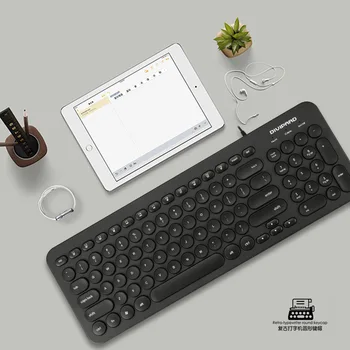 Mini 96-sisestage USB-juhtmega klaviatuuri kompaktne õhuke office klaviatuur, mis sobib töölaua arvuti sülearvuti sülearvuti