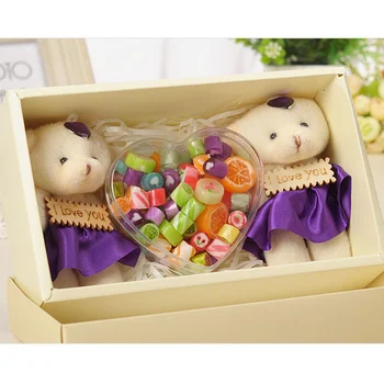 Südame Kuju Candy Box söögi Läbipaistev Plastik Candy Box Konteiner Halloween Lapsed FHJ889