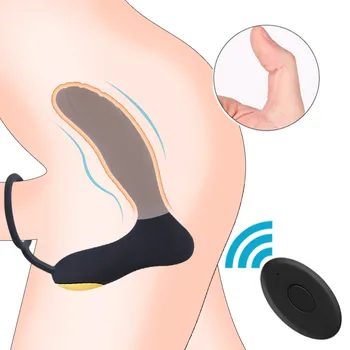 Mees Eesnäärme Massaaž Vibraatorid Anal Plug Eesnäärme Stimulaator Butt Plug lükata Ejakulatsiooni Ringi Sugu Mänguasjad Mehed Geid Täiskasvanud