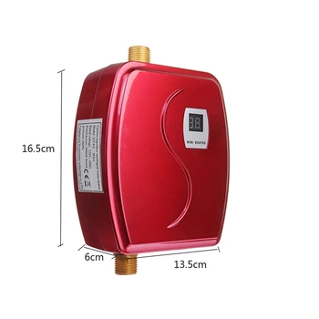 3800W Mini Electric Water Heater Vahetu Kütte-LED-Display-Elektri-Sooja Vee Soojendamise Lekke Kaitse Köök EU Pistik