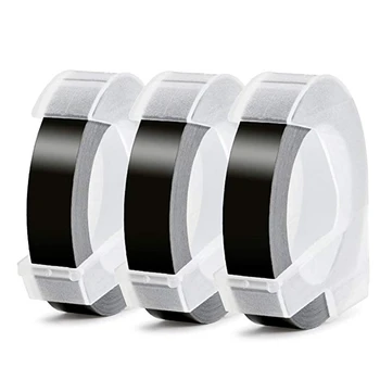 6 Rulli Reljeef Label Maker 3D Plastic Tape 9mm x Reljeef Etiketi Teip Valge Must/ Sinine/ Punane/ Roheline Dymo Label Maker,