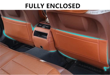 Sinjayer Microfiber nahk Auto Tagumine Iste Anti-Kick Pad Tagasi Istekohti Kaas Anti-määrdunud Kleebised Film Lexus IS Seeria 2013-2018