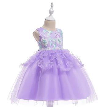 Suvel Tüdruk Kleit Printsess Kleidid, Pits Tikand Elegantne lilleneiu Kleit Pall Kleit Vestidos infantil Boda Fiestas Princesa