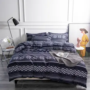 Bohemian voodipesu komplekt luksus 3d print king suurus-tekikott määrata Ühe kahekordne Kaasaegne lihtsus kodutekstiili magamistoa komplekt kuninganna