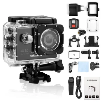 4K Action Kaamera, WiFi, 12 MP 2 Tolline 30M Minna Veekindel Pro 170D Jalgratta Kiiver Video Salvestamine Kaamera Sport Nukk