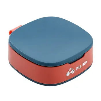 Kaasaskantav Silikoonist Mini Serveerimiseks Laekaga Ladustamise Kasti Meditsiin Pill Box Dispenser Meditsiini Korraldaja Tablett Box