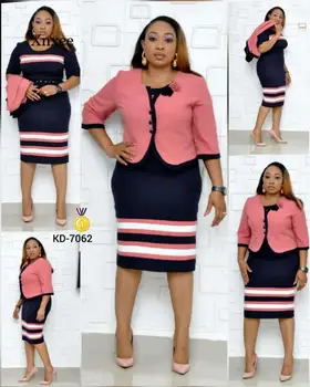 Pluss Suurus Aafrika Kleidid Naistele 2021 Kevad Sügis Elegent Mood Stiil Aafrika Naiste Polüester Midi Kleit M-6Xl