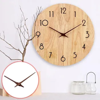 1pcs Creative Wooden Pointers DIY Wall Clock Hands Part Clock Quartz Clock Inch 10-12 Replace Needle Wood Accessories Walnu L4B3