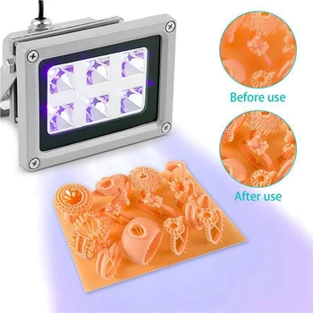 85-260V 405Nm Uv Led Kuivatamise Valguse Lamp Vaik Sla Dlp 3D Printer USA Pistik