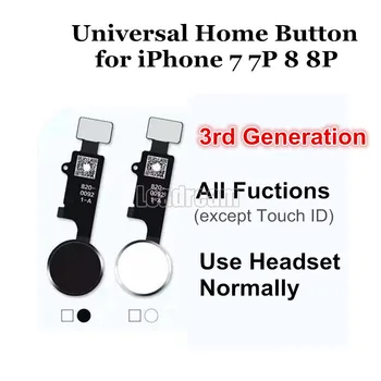 20PCS Universaalne Home Nuppu Flex, iPhone 7 Pluss 8 Plus Koju Funktsiooni Lahendus 3. Põlvkonna free DHL
