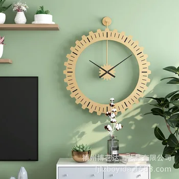 Elutuba magamistuba käik kella mehaanilise kella lihtne stiil dekoratiivse seina vaadata silent clock