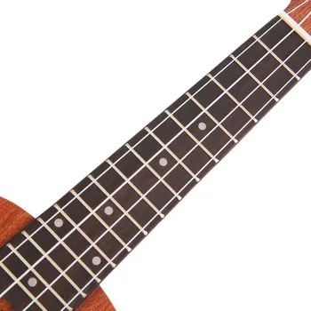 21inch Sopran, Akustiline ja Elektriline Ukulele Kitarr 4 Strings Ukelele Guitarra Käsitöö Puidust Valge Kitarrist Mahagon algajatele