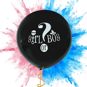 36inch Poiss või Tüdruk Õhupalli Soolise Paljastada Pool Must Lateks Ballon Sinine Roosa Konfetit Baby Shower Teenetemärgi Kasuks Tarvikud