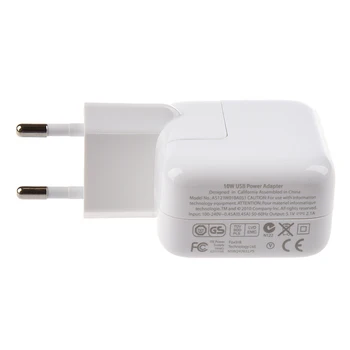 Valge Laadija Adapterid Euroopa standardid iPad / iPhone / iPod / Nutitelefonid 2.1