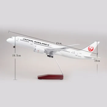 JASON TUTU 43cm Vaik Diecast 1:130 Skaala Japan Airlines Boeing B787 Lennuk Mudel Lennuk mudellennukid, Hele & Ratta Kava