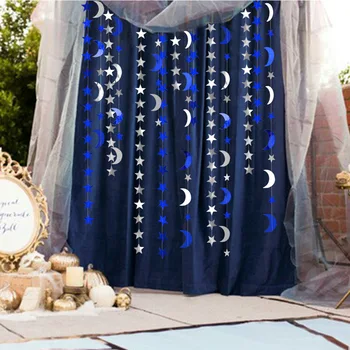 Ramadan Kareem Kaunistused Kuu Star Paber Vanik Banner Tsiitsitaja Tilk Kodu Islami Moslemite Eid Mubarak Juhul Pool Tarvikud