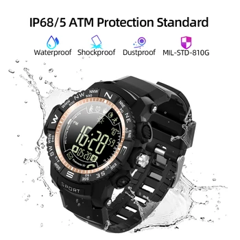 Uus ioutdoor P10 Sport Smartwatch IP68 50m Veekindel Ilm Järelevalve 33-kuu Ooterežiimis Pedometer Häire Android Ja ios