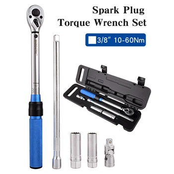 10~60Nm Sprak Plug Torque Wrench Set Multifunktsionaalne Auto Remont Vahend Universal Joint 360° Tasuta Rotatsiooni Utility Tool Set