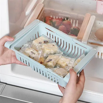 Köögis Külmik Sahtel Ladustamise Kasti Reguleeritav Plastikust Külmik-Sügavkülmik Riiul Hammas Pull-Out Kirjaalused
